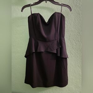 Elegant Black Strapless Dress